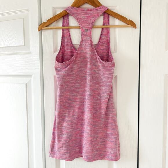 Lululemon Cool Racerback Tank Top Wee Are From Space Pink Multi EUC Size 6 - Picture 5 of 8
